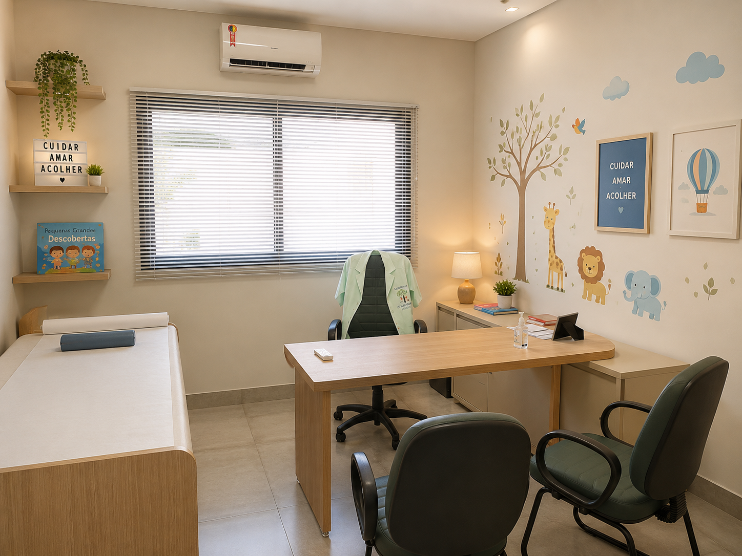 Consultório pediátrico do Dr. Mario Becker em Nova Campinas